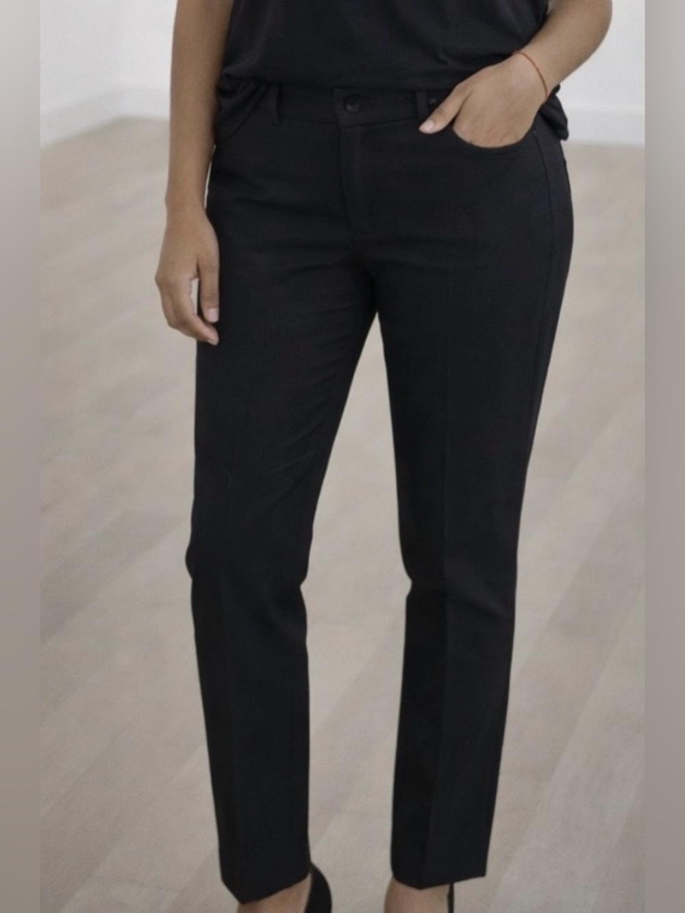 RW&CO. Black Women’s Trousers Pants Slim Signature Fit
